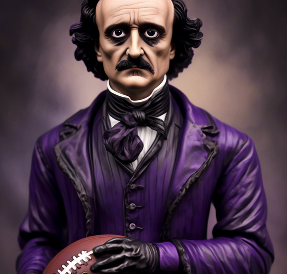 Poe and the Ravens play stinky football.